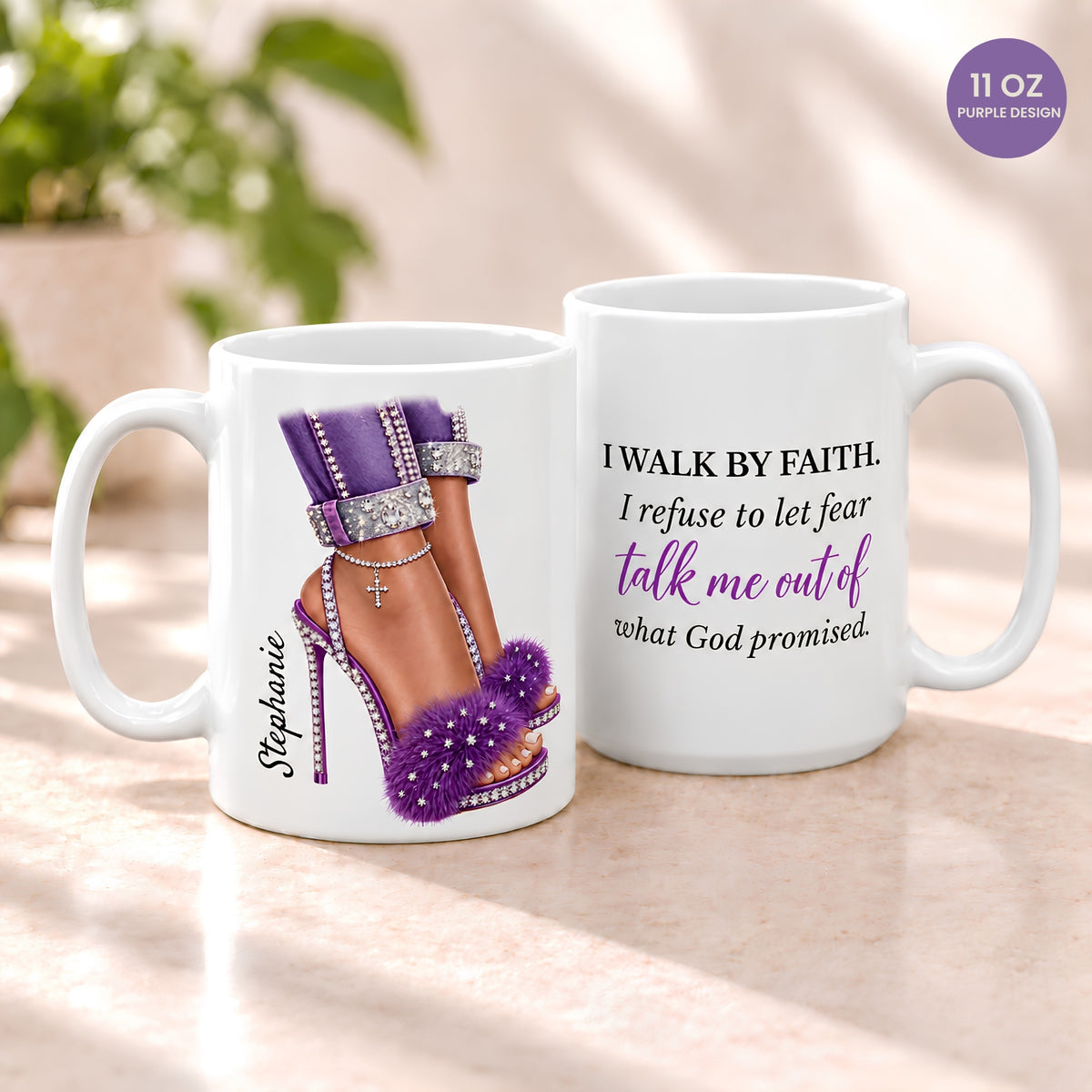 Personalized Walk by Faith Mug