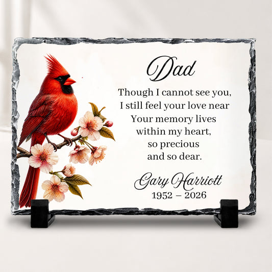 Personalized Cardinal Memorial Stone Plaque
