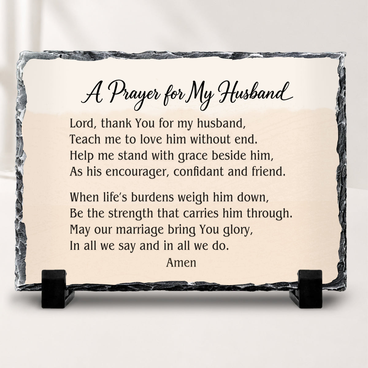 Personalized Prayer for Husband Stone Plaque