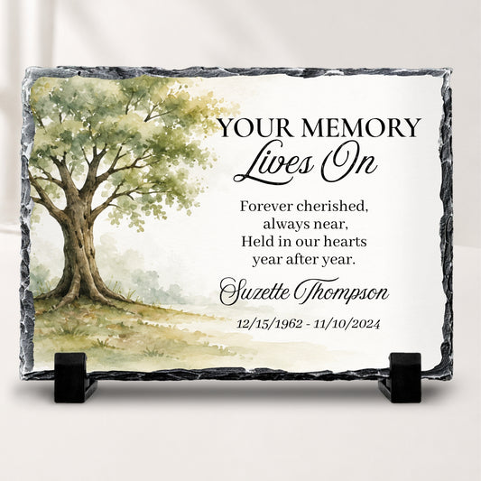 Personalized Memorial Stone Plaque | Tree of Life