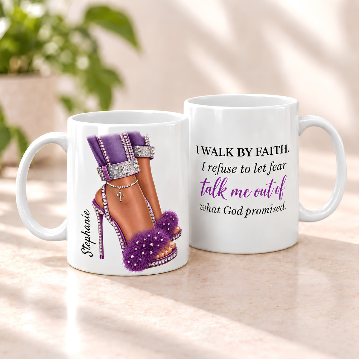 Personalized Walk by Faith Mug