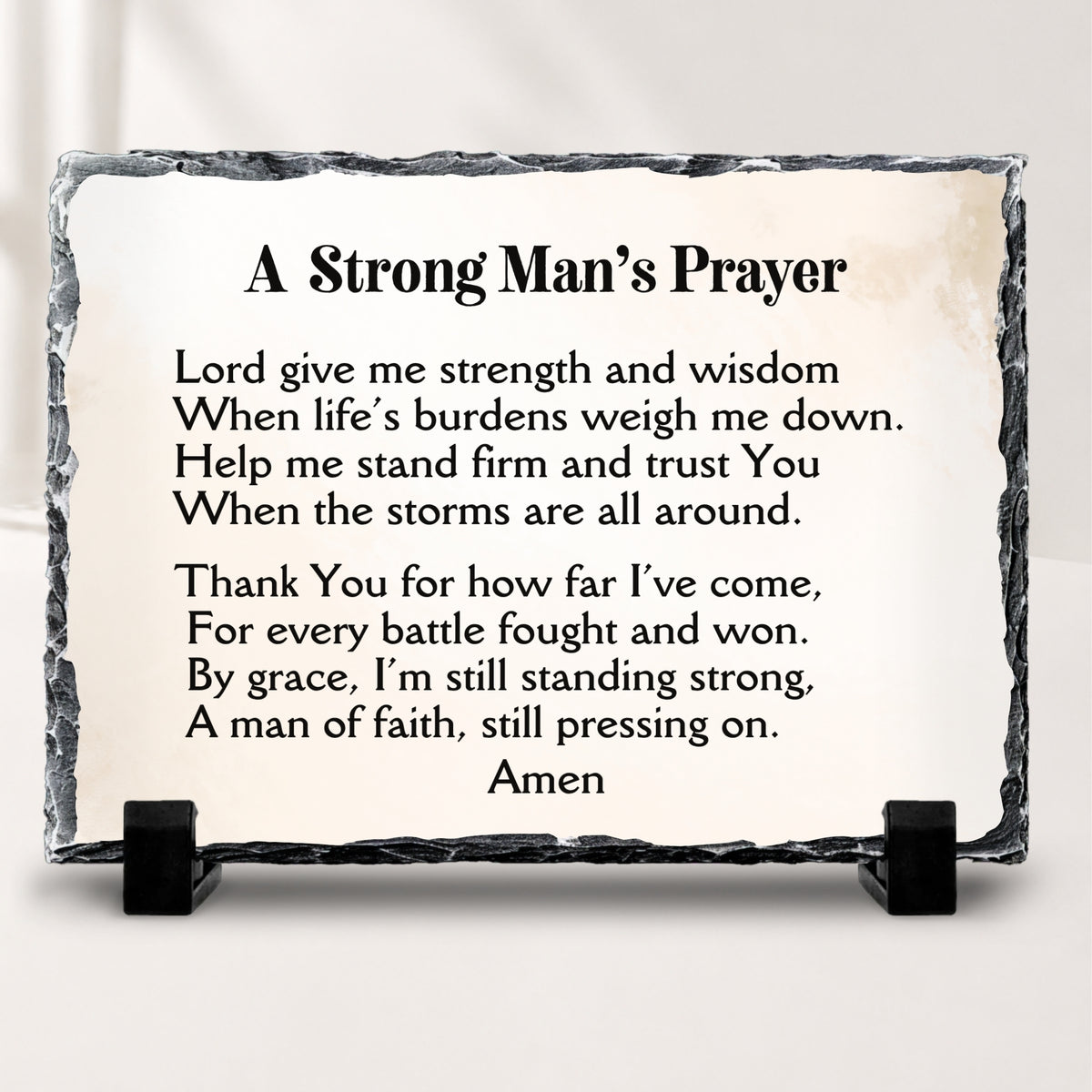 A Strong Man’s Prayer | Christian Gift for Men