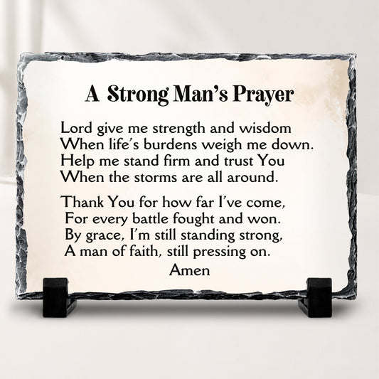 A Strong Man’s Prayer | Christian Gift for Men