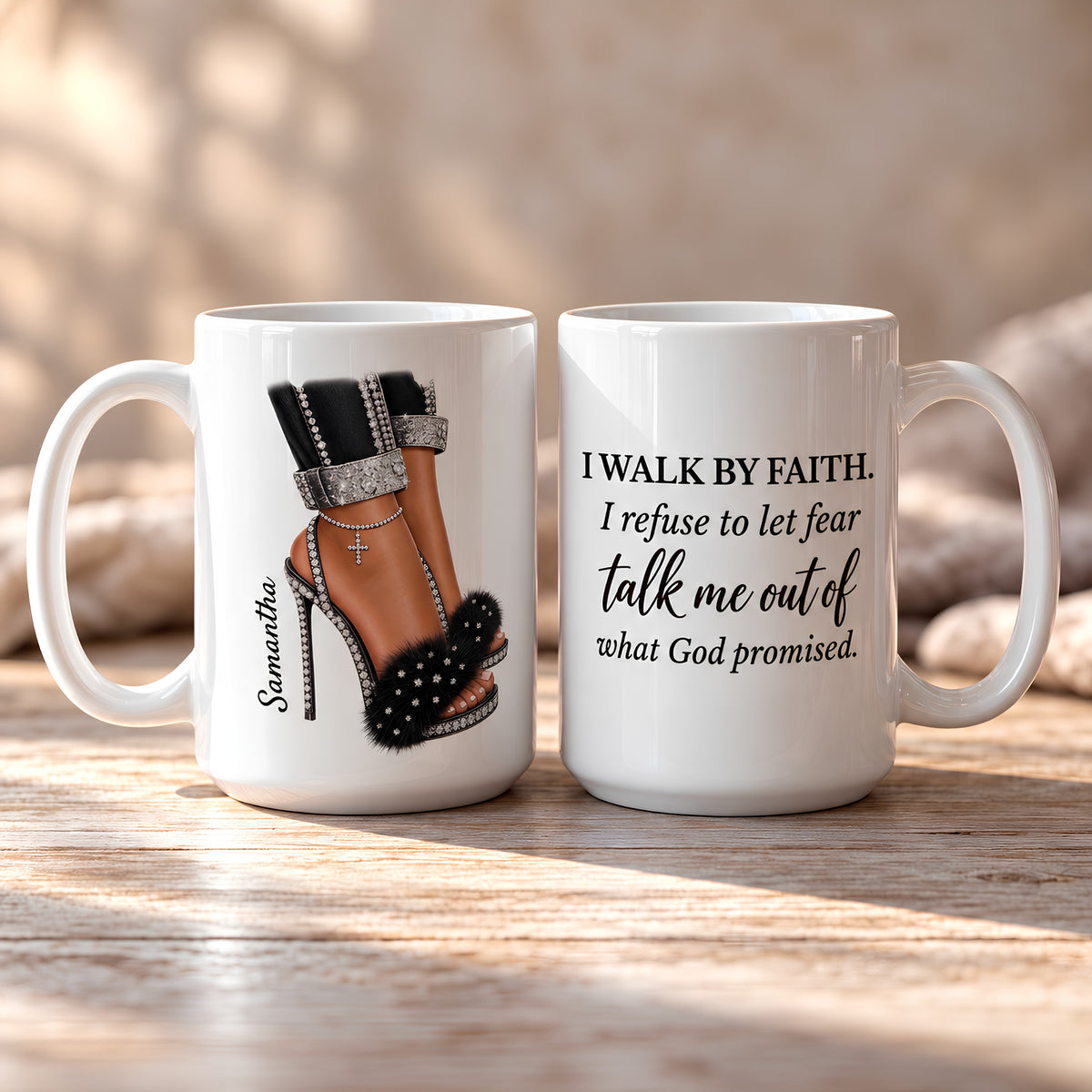 Personalized Walk by Faith Mug