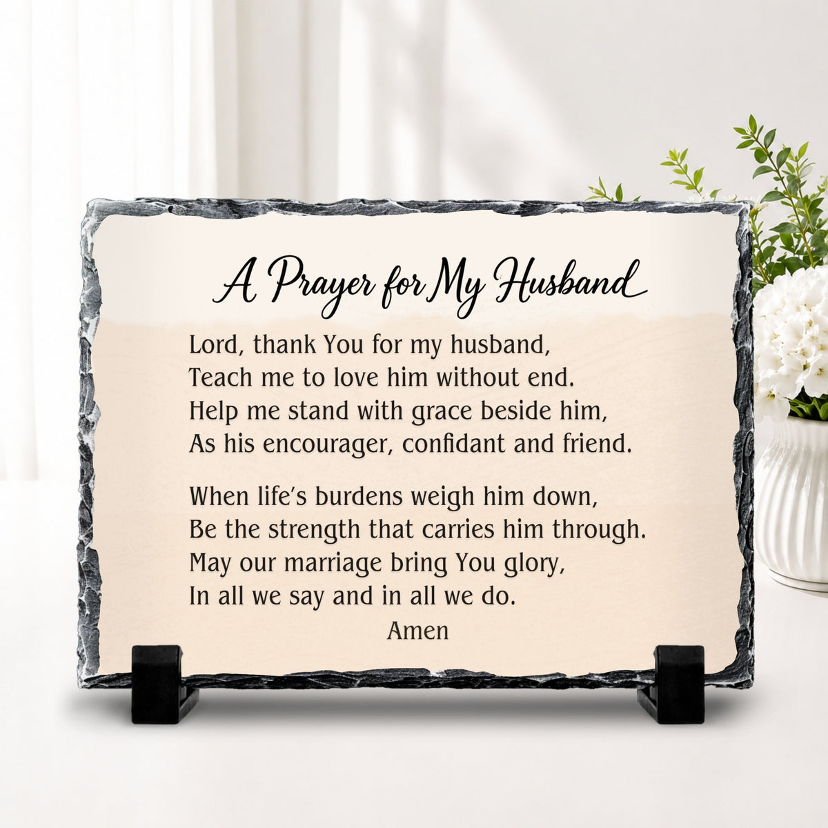 Personalized Prayer for Husband Stone Plaque