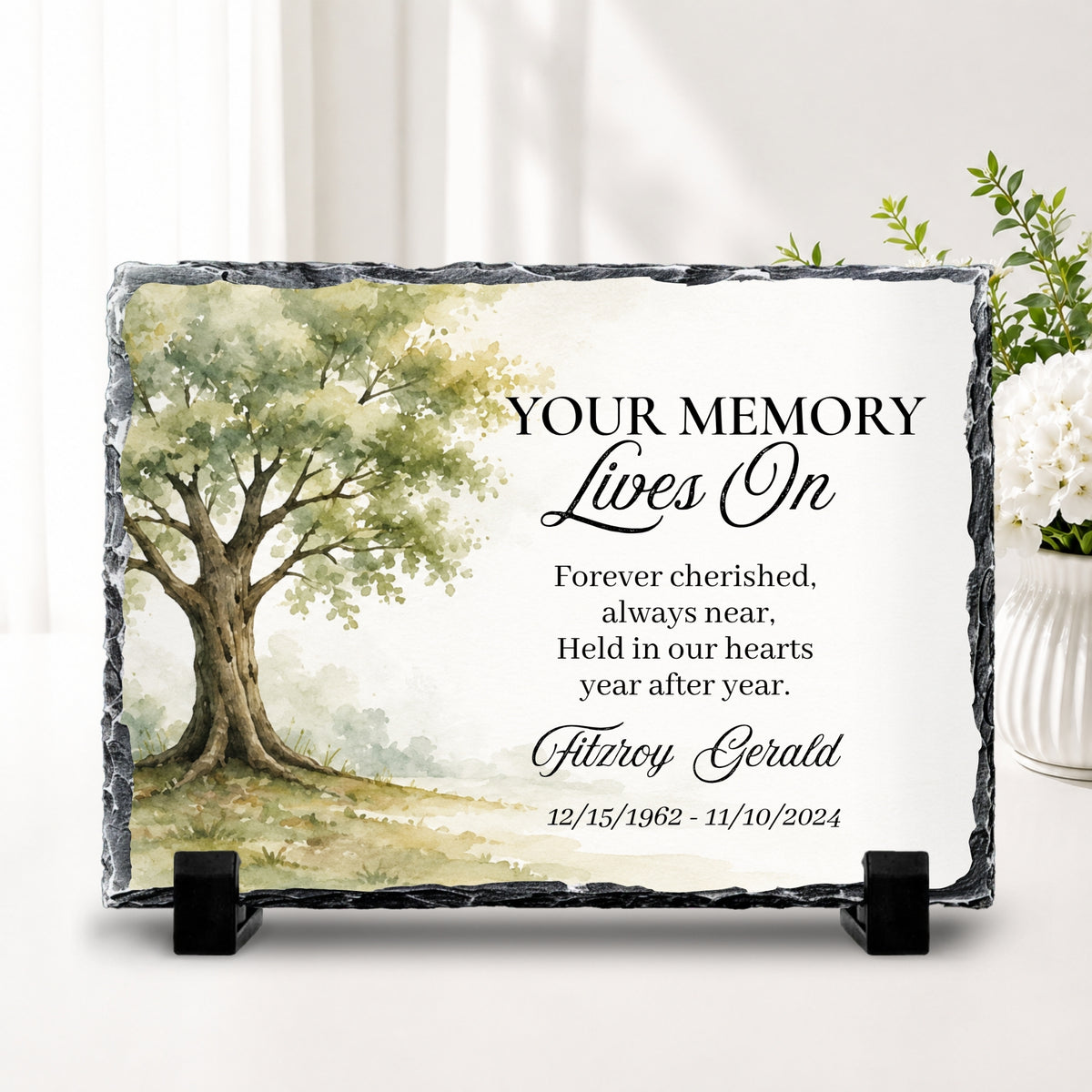 Personalized Memorial Stone Plaque | Tree of Life