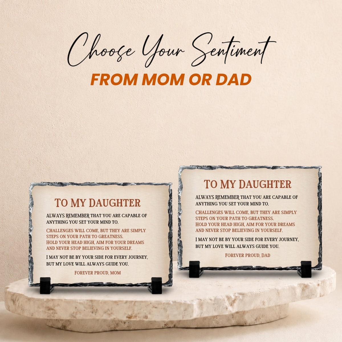 Inspirational daughter gift for birthday graduation or Christmas