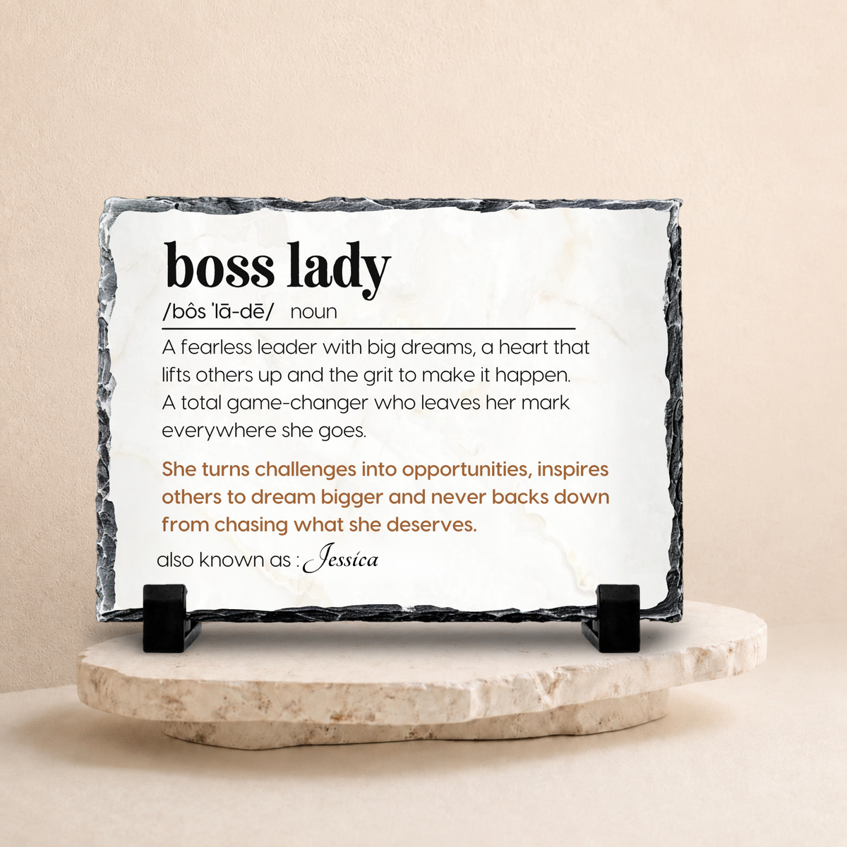 Boss Lady office plaque gift for manager mentor or supervisor