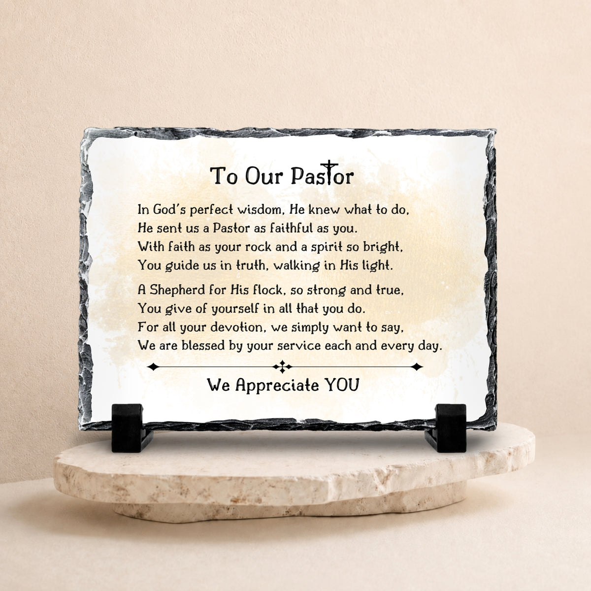 Christian pastor appreciation keepsake for church anniversary