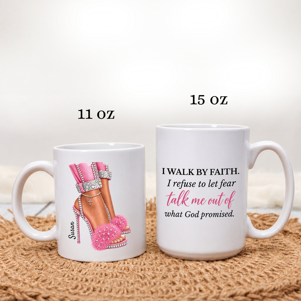 Personalized Walk by Faith Mug
