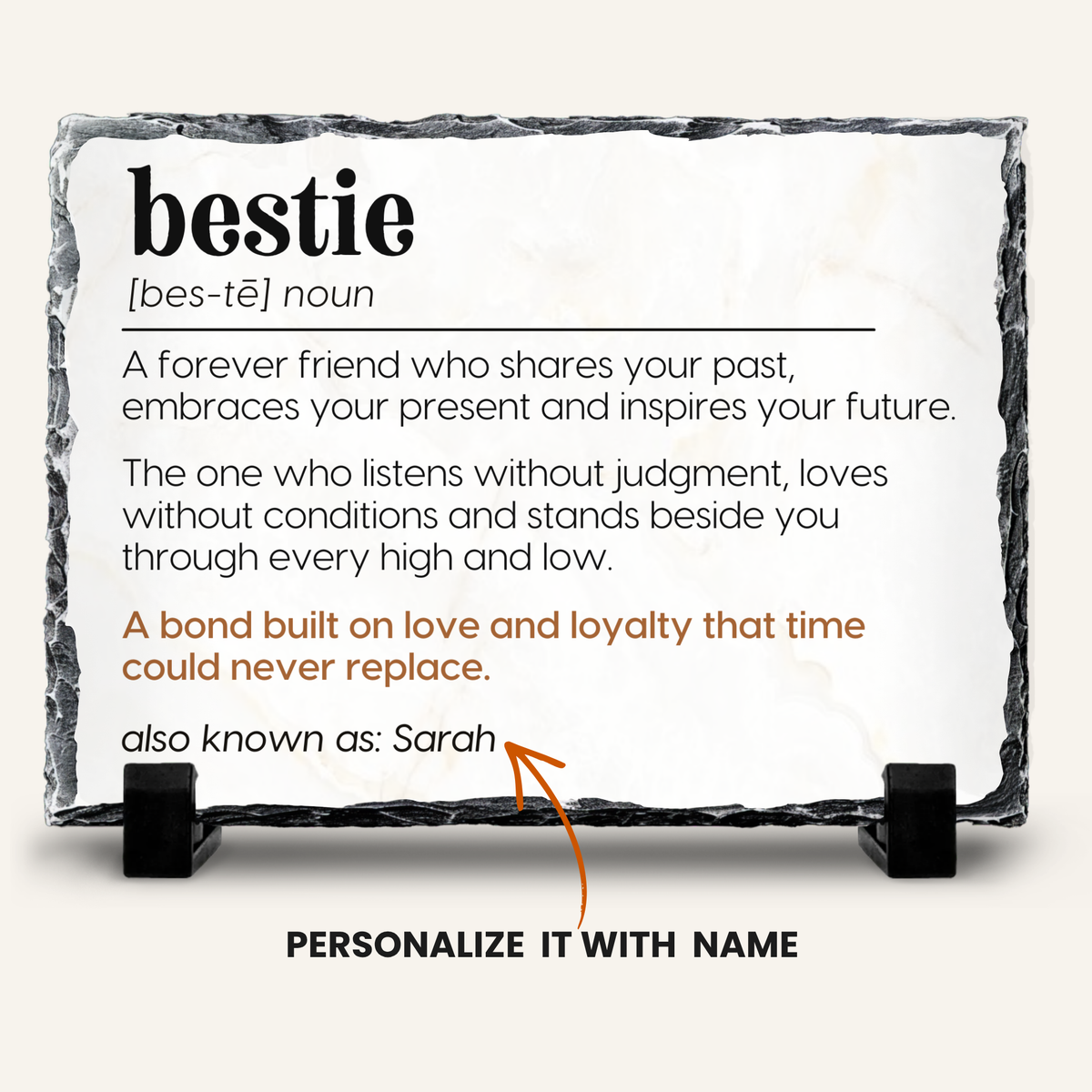 Personalized friendship gift for best friend's birthday
