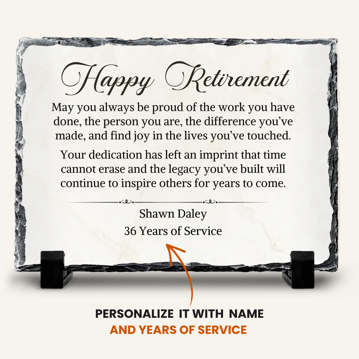 Personalized retirement gift for boss teacher nurse or employee