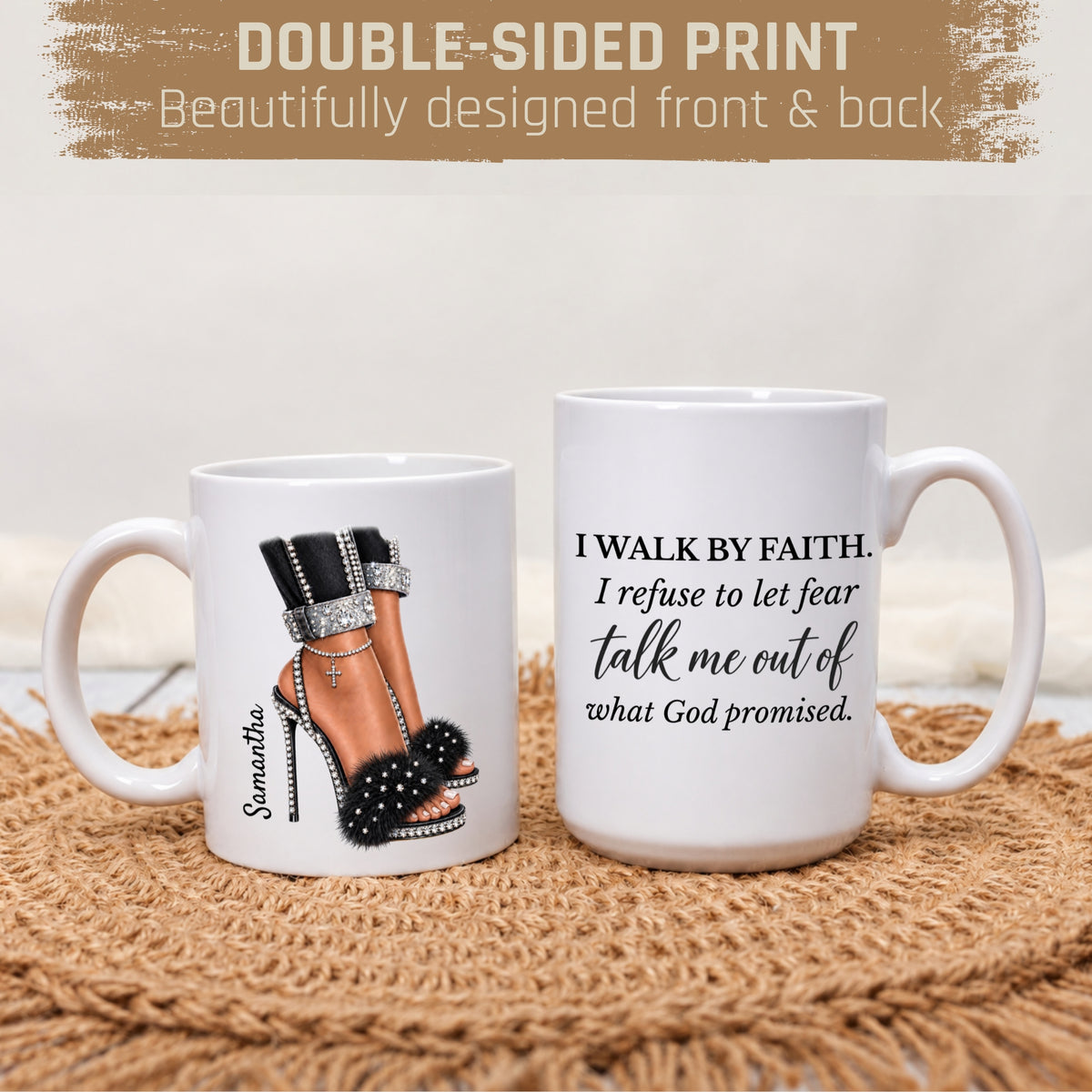 Personalized Walk by Faith Mug