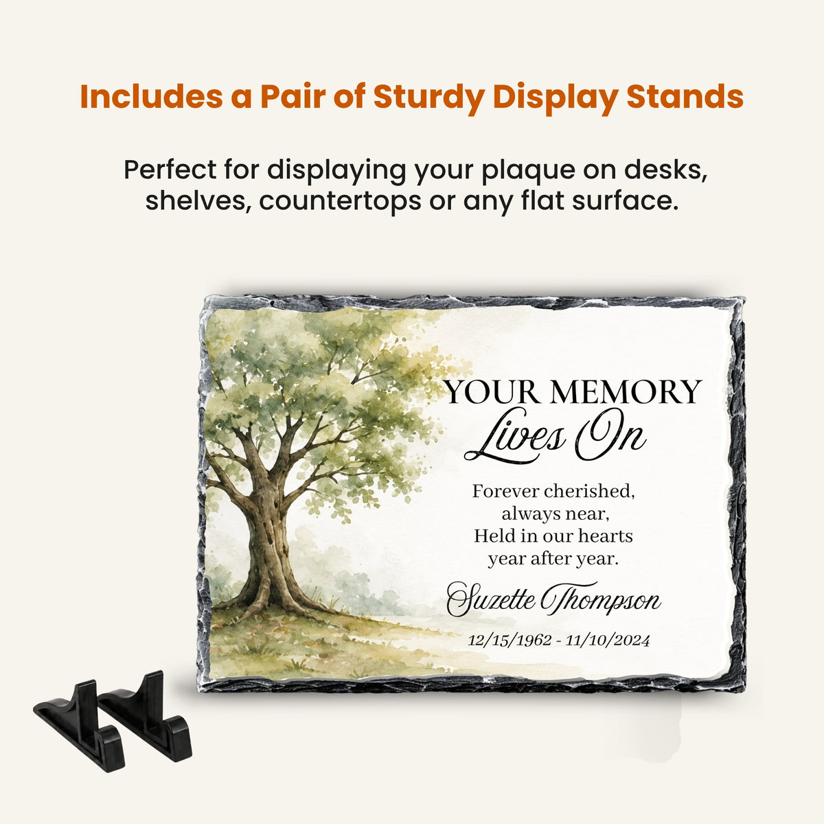 Personalized Memorial Stone Plaque | Tree of Life