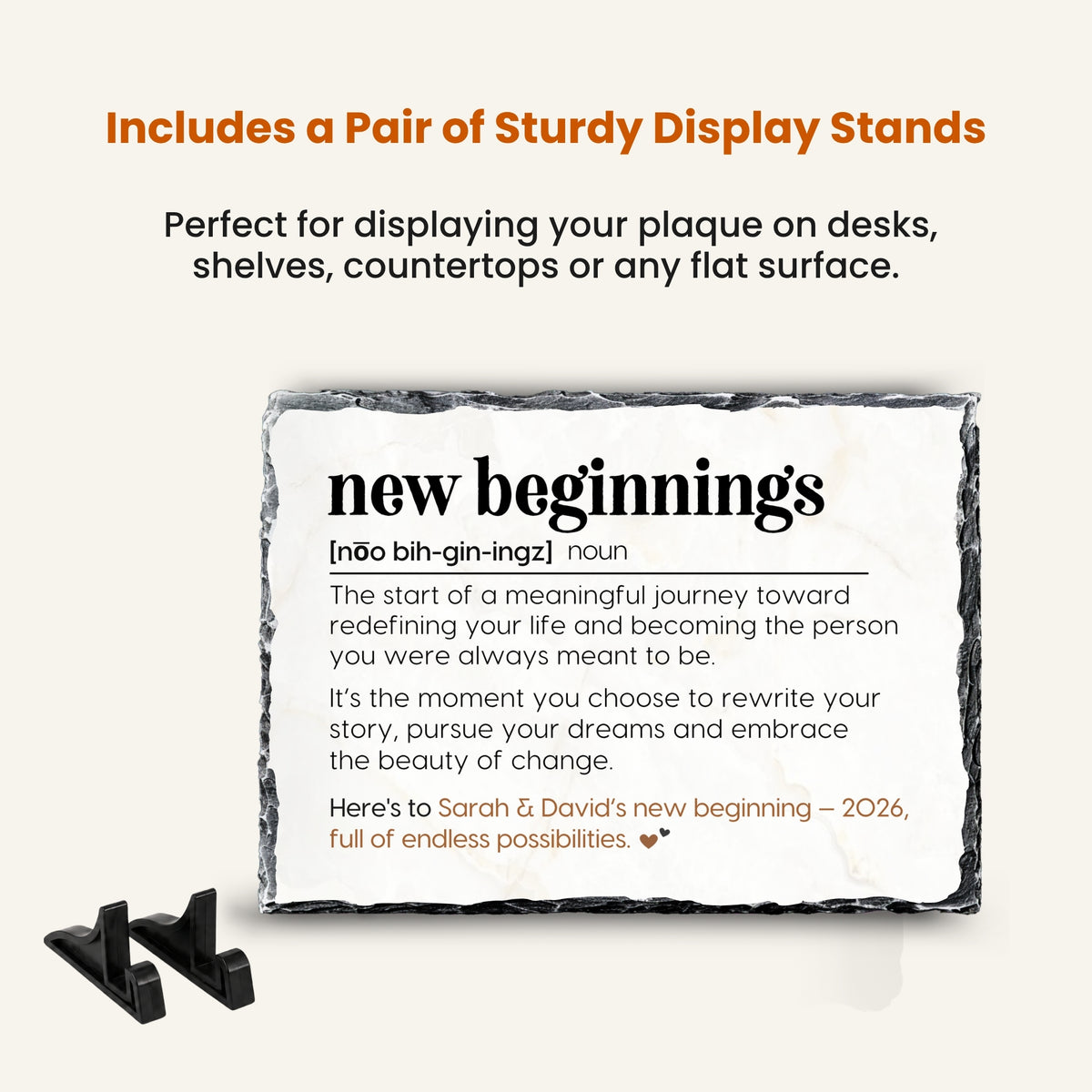 Meaningful personalized gift for a fresh new beginning
