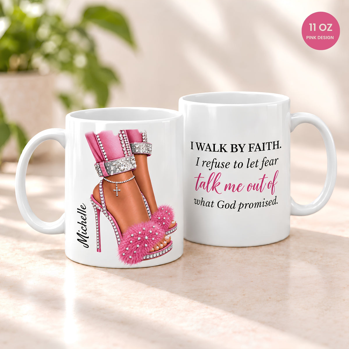Personalized Walk by Faith Mug
