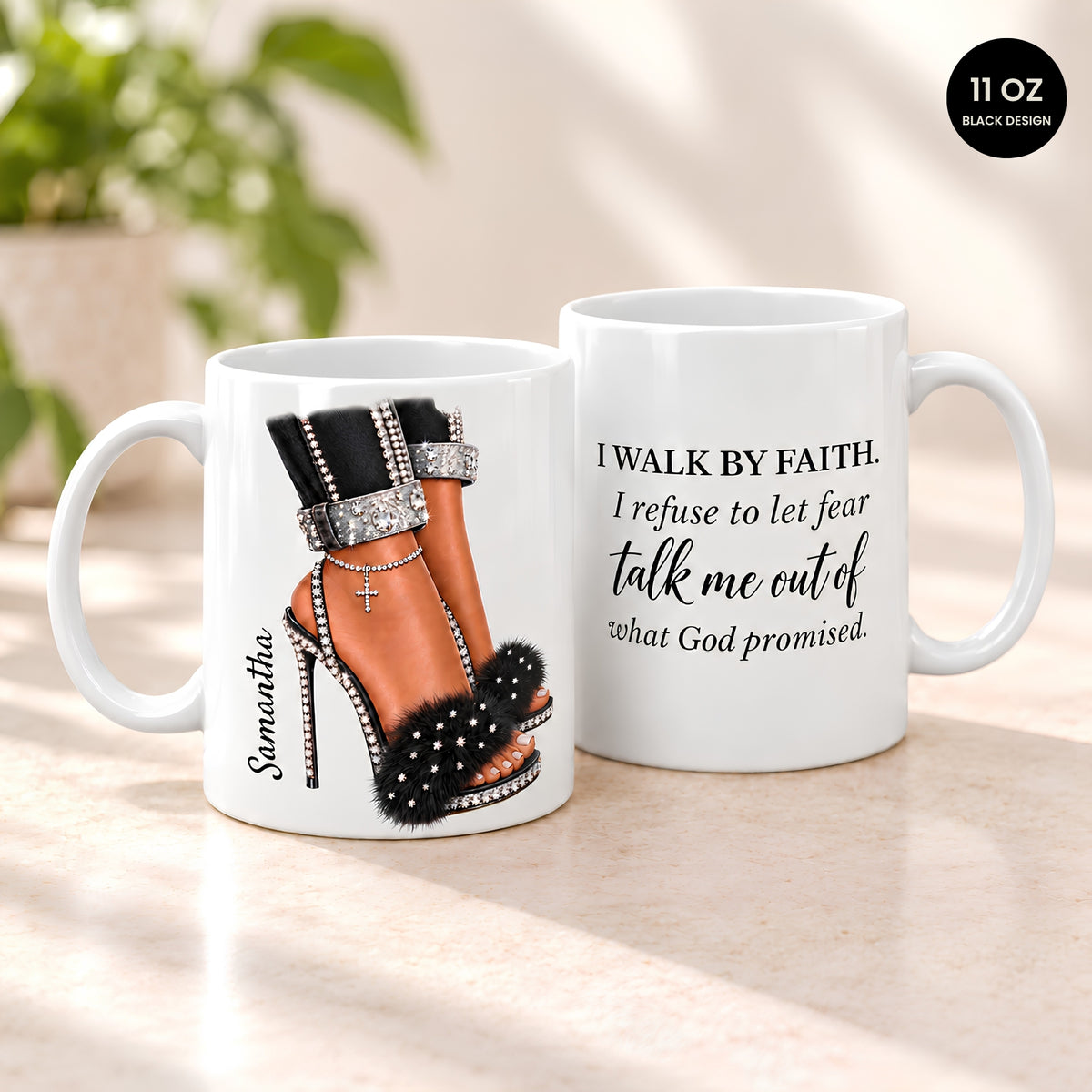 Personalized Walk by Faith Mug
